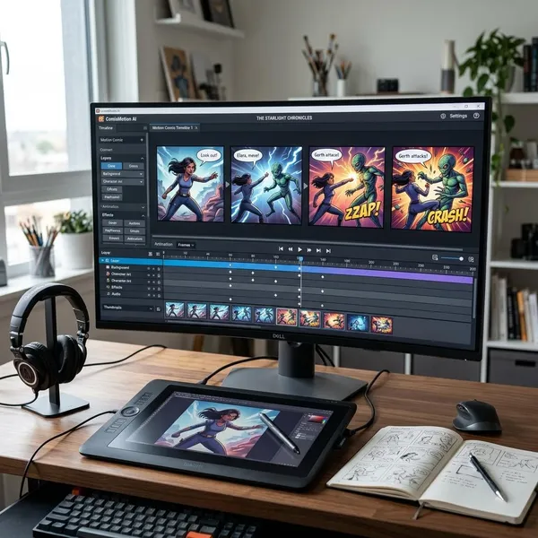 How to Create AI Motion Comics Step by Step