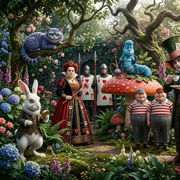 alice in wonderland animated characters