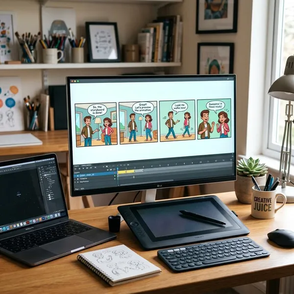 animated comic strip