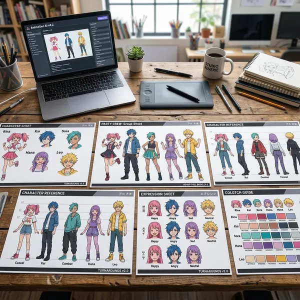 How to Create Anime AI Party Characters Step by Step