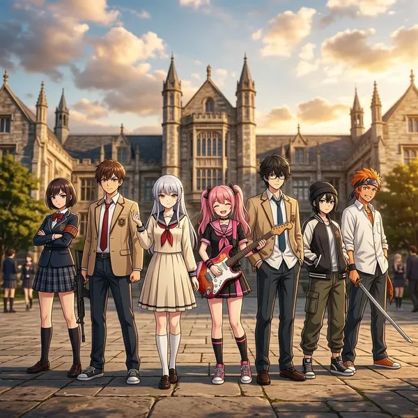 anime angel beats characters