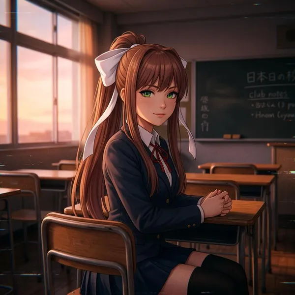 anime characters like monika