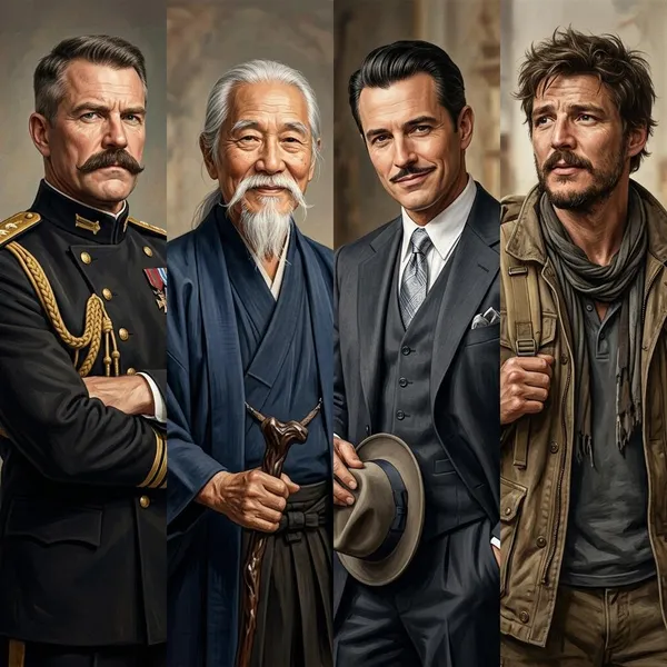 anime characters with mustaches