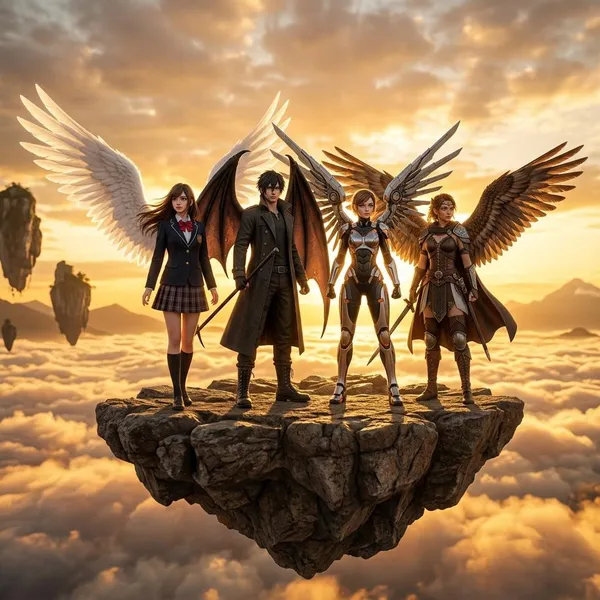 Why winged anime characters stand out